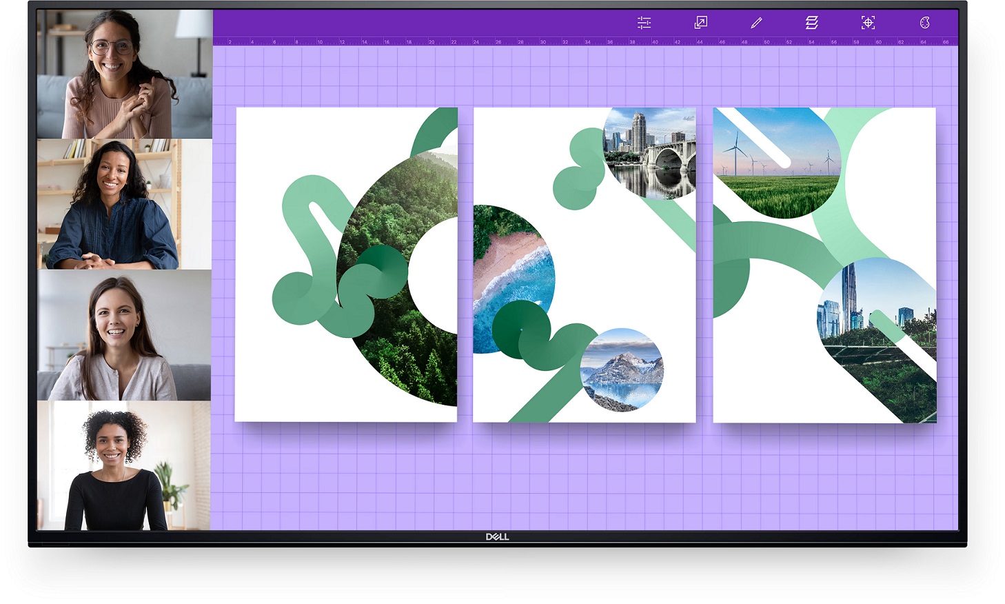 Монитор Дел P5524Q, 55\", VA, 4K UHD, црн
