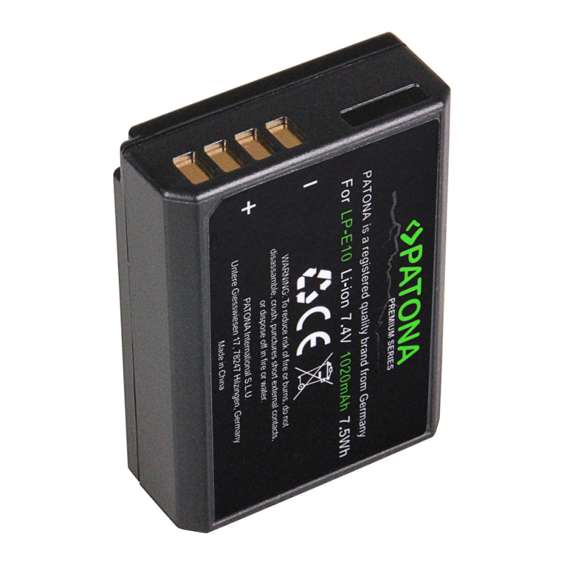 PATONA Premium Battery f. Canon LP-E10
