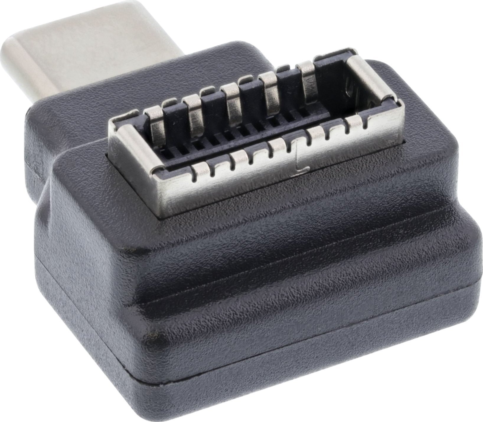 Адаптер USB InLine USB 3.2, USB C машки во USB E преден панел
