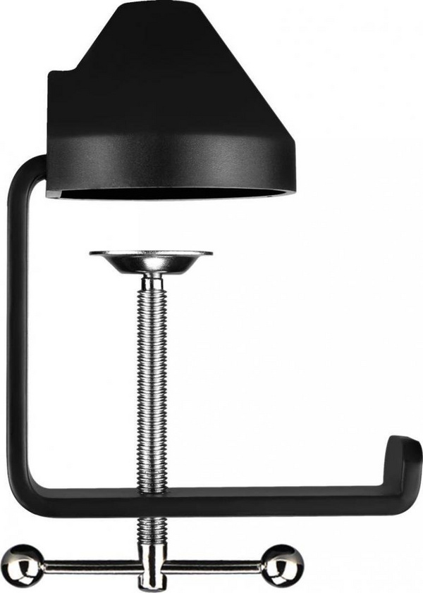 Kapëse tavoline për mikrofon Mozos CLAMPMIC, universale, deri 7 cm, e zezë