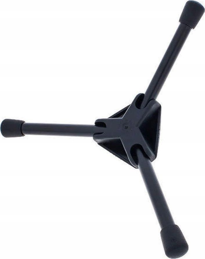 Stativ tavoline për mikrofon König & Meyer 23110-316-55, bazë plastike me këmbë palosëse, lidhje 3/8", i zi