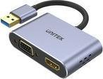 Stacion dokimi Unitek V1304A, USB 3.0, HDMI VGA, i zi
