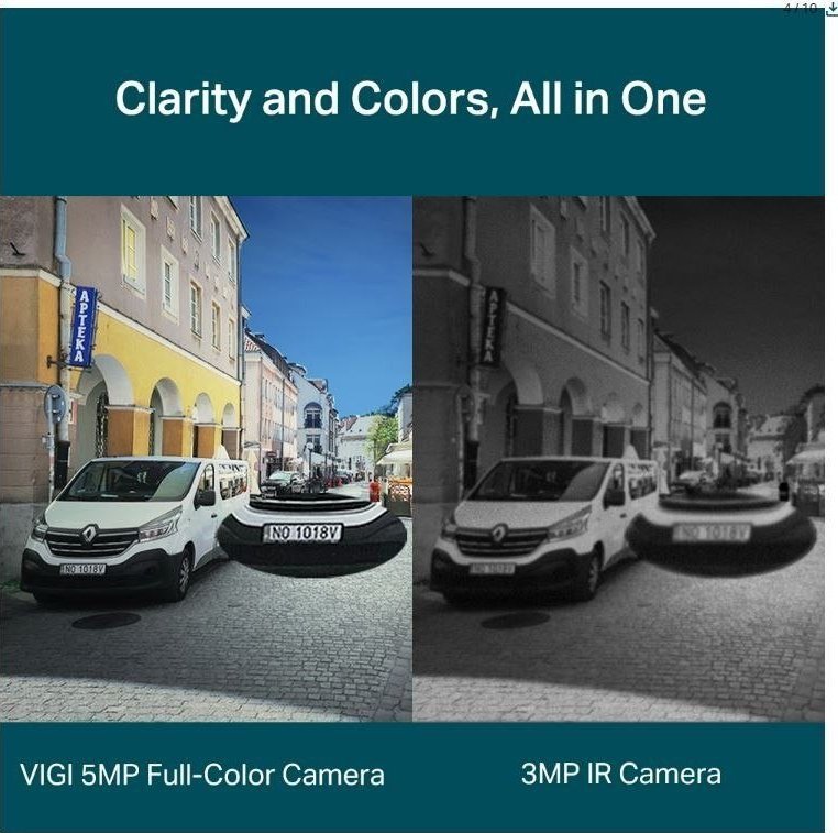 Kamerë sigurie TP-Link VIGI C250, 5MP, dome, e bardhë e zezë