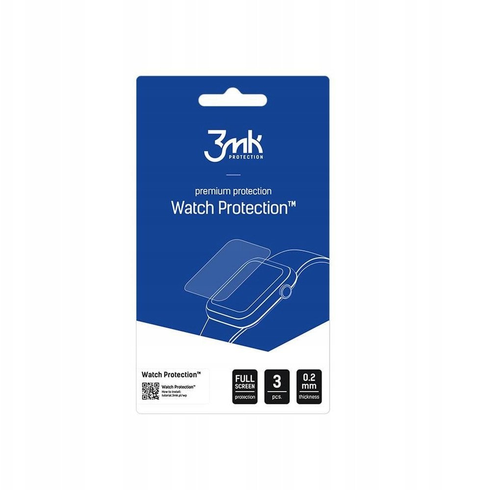 Folie mbrojtëse 3MK Watch FlexibleGlass për Garmin Instinct 3 Tactical Edition 50mm, xham fleksibël, transparente