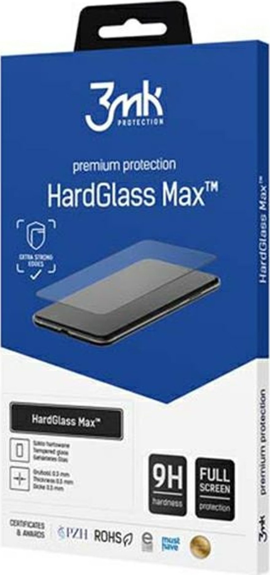 Xham mbrojtës 3MK HardGlass Max Lite për Samsung Galaxy A55 5G, transparencë e lartë, sipërfaqe oleofobike