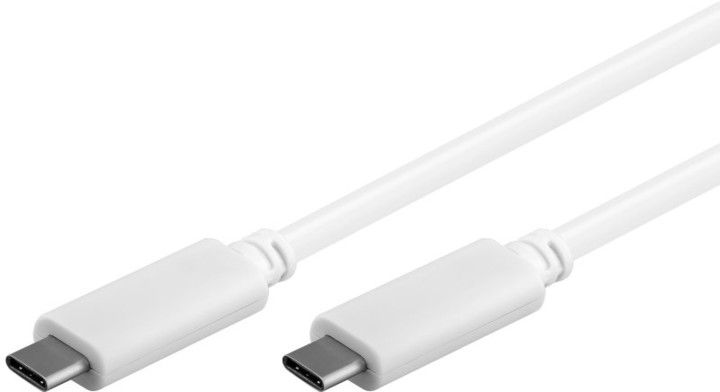 Kabllo PremiumCord USB-C 3.1 - USB-C 3.1, e bardhë, 1m