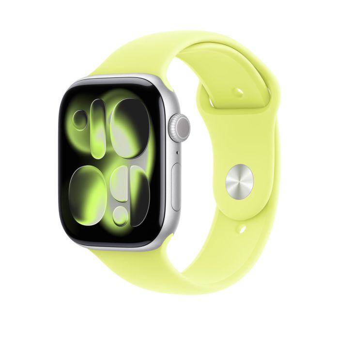 Apple Watch 46mm Band, Neon Yellow Sport Band, M/L, Seasonal