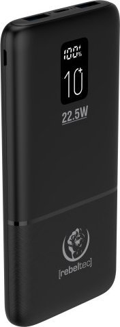 Karikues portativ Rebeltec P10 LCDPD, 10000mAh, 22.5W, i zi