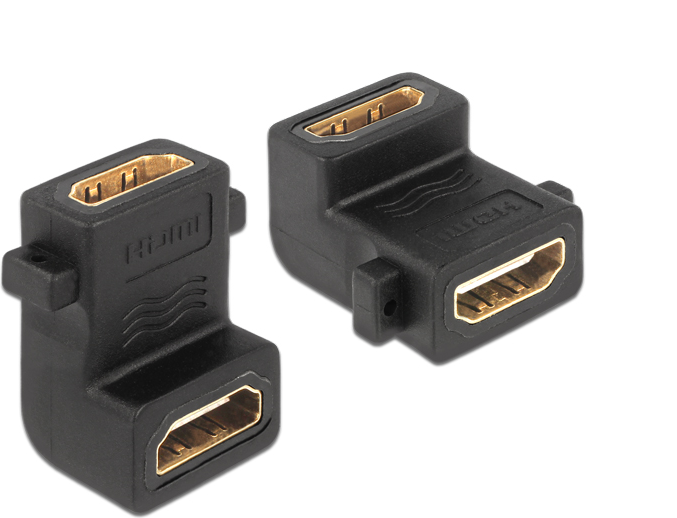 Përshtatës Delock HDMI - HDMI, i zi
