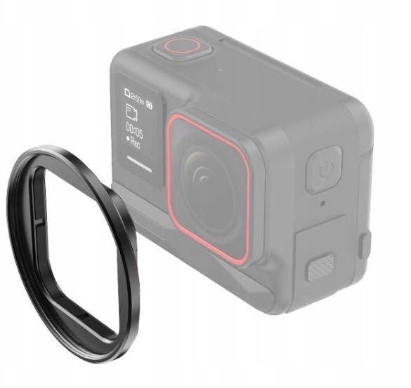 Adapter montimi PULUZ PU758B për Insta360 Ace Pro 2, për filtra 49mm, i zi