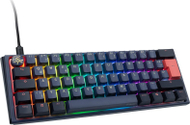 Tastierë gaming Ducky One 3 Mini Cosmic Blue, 60%, RGB, Cherry MX Ergo Clear