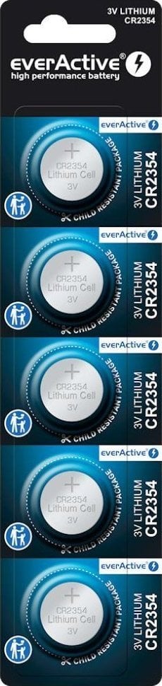 Литиумски батерии EverActive CR2354, 3V, блистер 5 парчиња