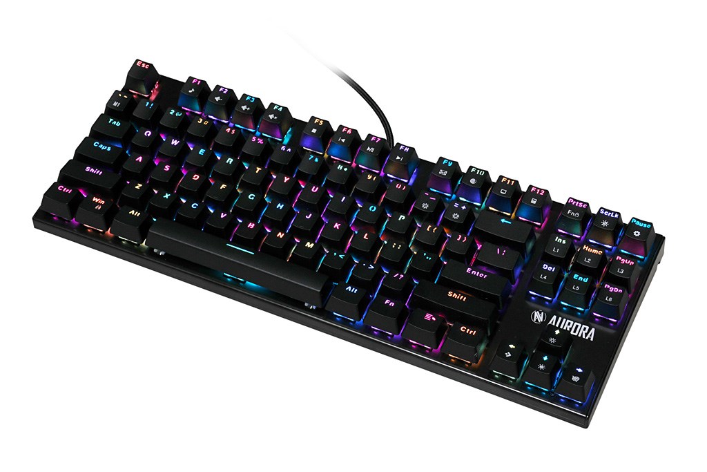 Tastierë iBOX Aurora K-2R, Blue Switch, RGB, e zezë