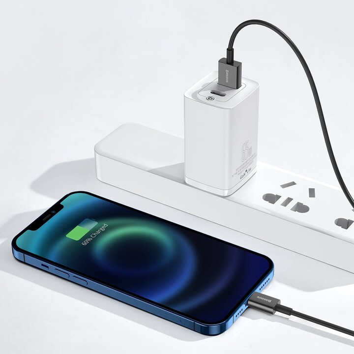 Kabllo BASEUS Superior Series USB-A - Lightning, 2.4A, 1m, e zezë