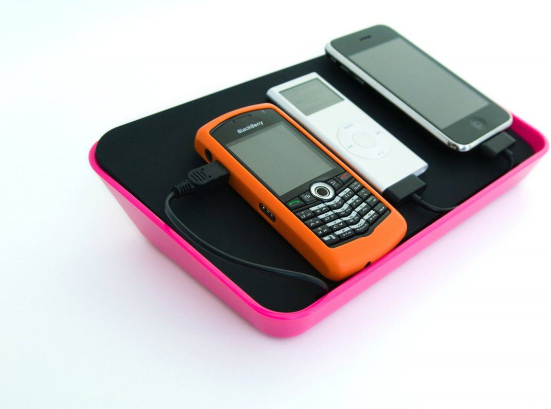 Stacion karikimi BlueLounge Refresh, 1A, multi USB, rozë