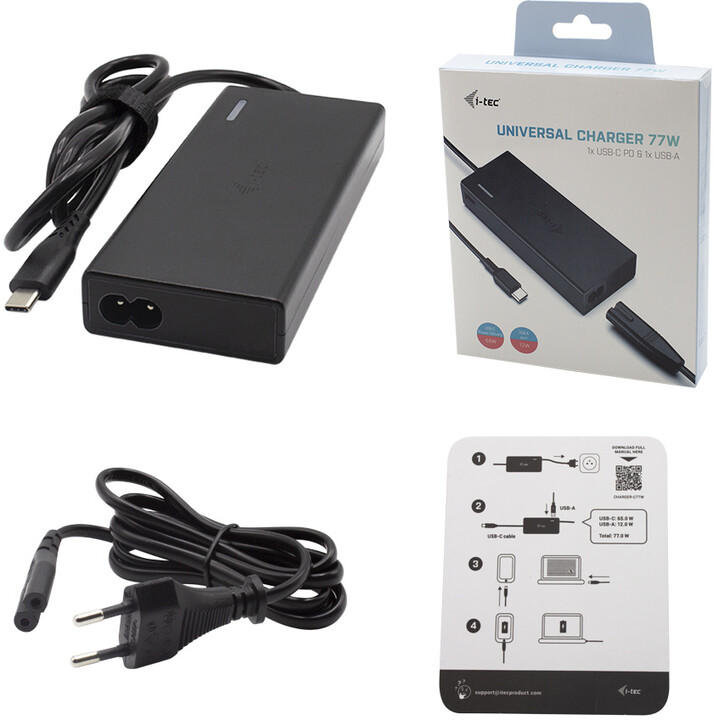 Полнач  i-tec USB-C Smart 65W + USB-A Port 12W