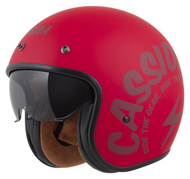 Helmetë moto CASSIDA Oxygen 2.0 Gear, polikarbonat, vizor dielli, e kuqe matte e kuqe e errët