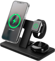 Mbajtëse karikuese FIXED MagPowerstation, 15W + 15W + 5W, e zezë