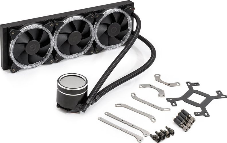 Ftohës uji për CPU Bitspower Cyclops 360 BPTA-CYAIO360-NTX, radiator 360 mm, 3x 120 mm, ARGB
