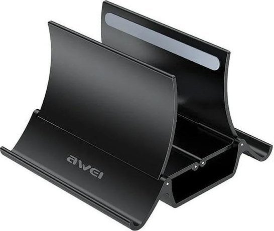 Stendë gravitacionale për laptop Awei X32, ABS, me silikon mbrojtës, e zezë