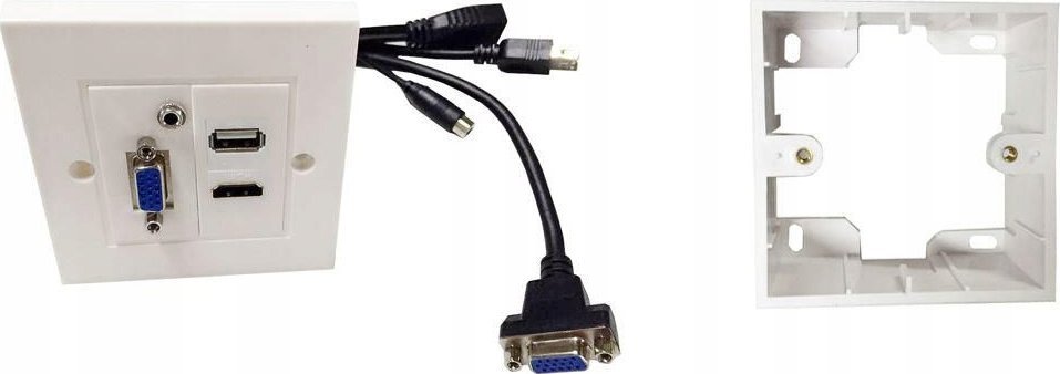 Prizë murale Vivolink WI221293, HDMI VGA USB Audio, e bardhë