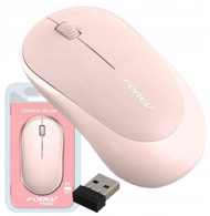 Mouse wireless Forev FV-185, silent keys, i rozë