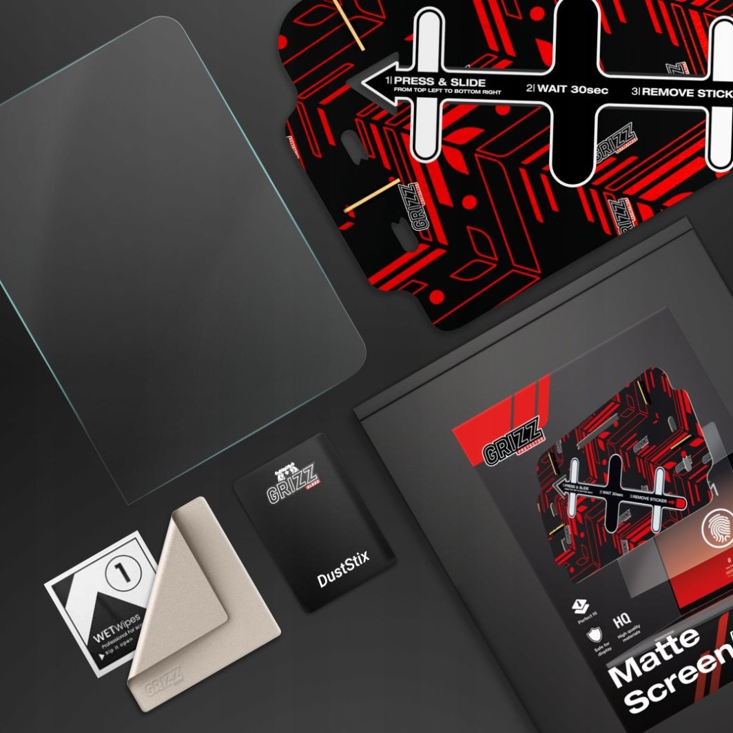 Film mbrojtës Grizz MatteScreen Easy për MacBook Pro 13" 2020, anti-fingerprint, mat, transparent