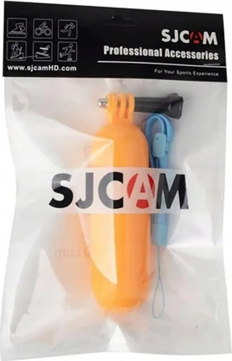 Dorezë lundruese SJCAM Floaty Bobber, për kamera aksion, e verdhë