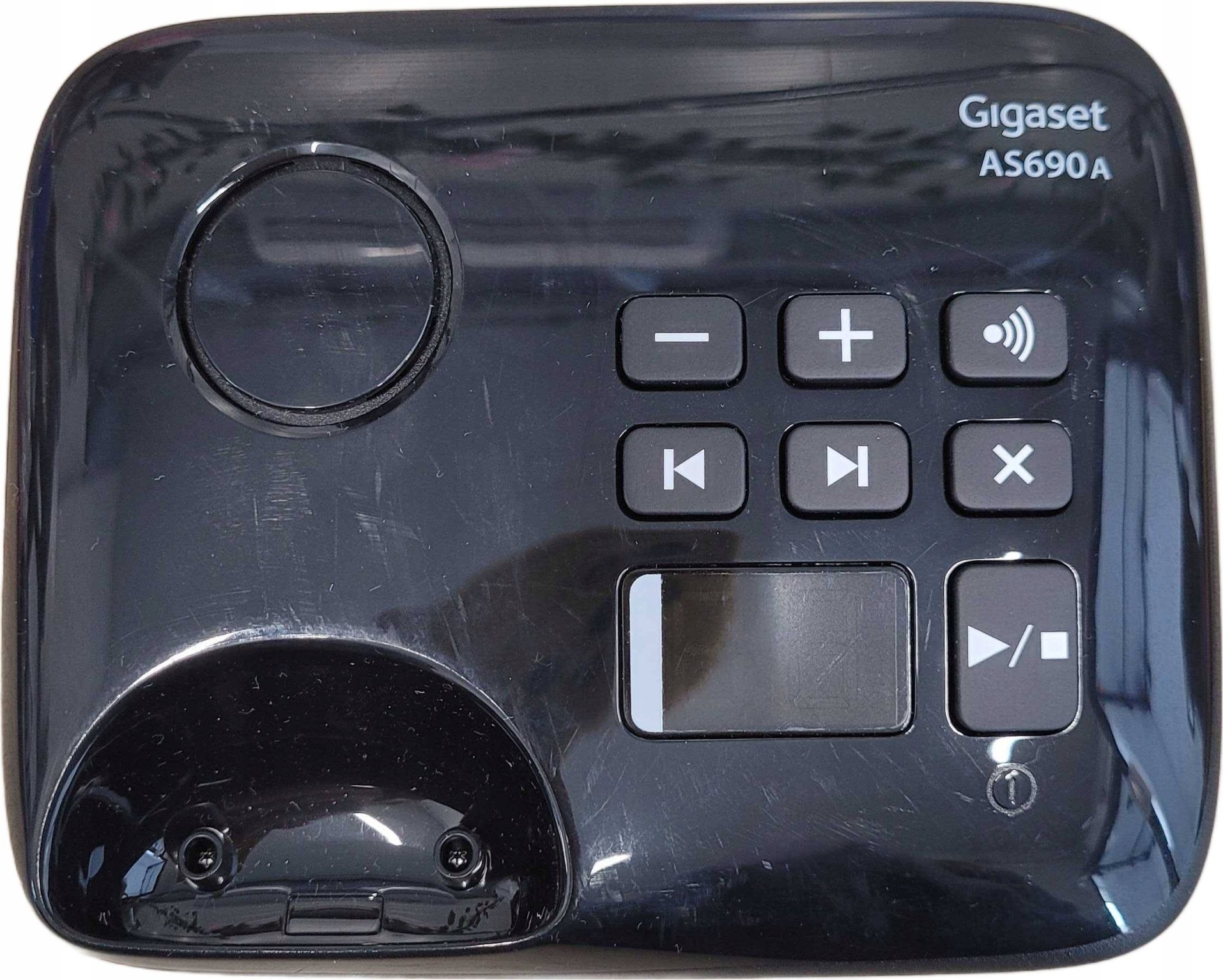 Telefon fiks pa tela Gigaset AS690A, sekretari telefonike, i zi