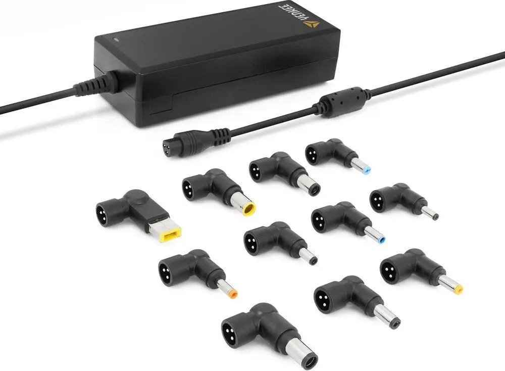 Adapter universal për notebook Yenkee YAU 90112, 90W, i zi