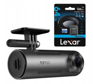 Камера за автомобил 70Mai M310 Dash Cam, 2304 x 1296, агол 130°, темно сива + картичка Lexar 64GB