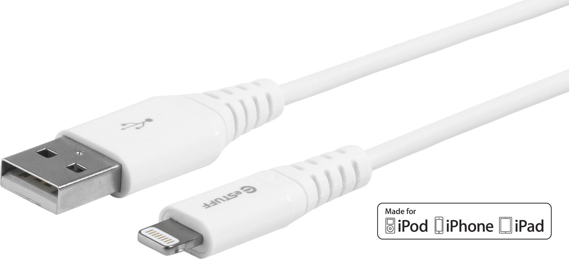 Kabllo Lightning eSTUFF MFI, 0.15m, e bardhë