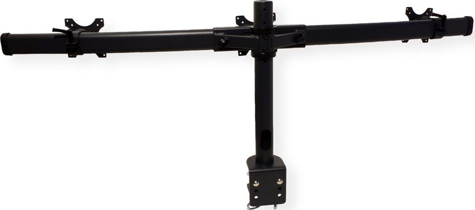 Mbajtëse tavoline për 3 monitorë Value, krah trefish, VESA 75x75 100x100, e zezë