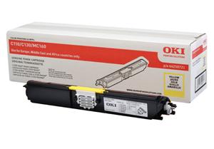 Toner OKI C110/C130n, i verdhë
