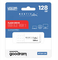 USB GOODRAM MT184-128, 128GB, USB 3.2 Gen 1, сива