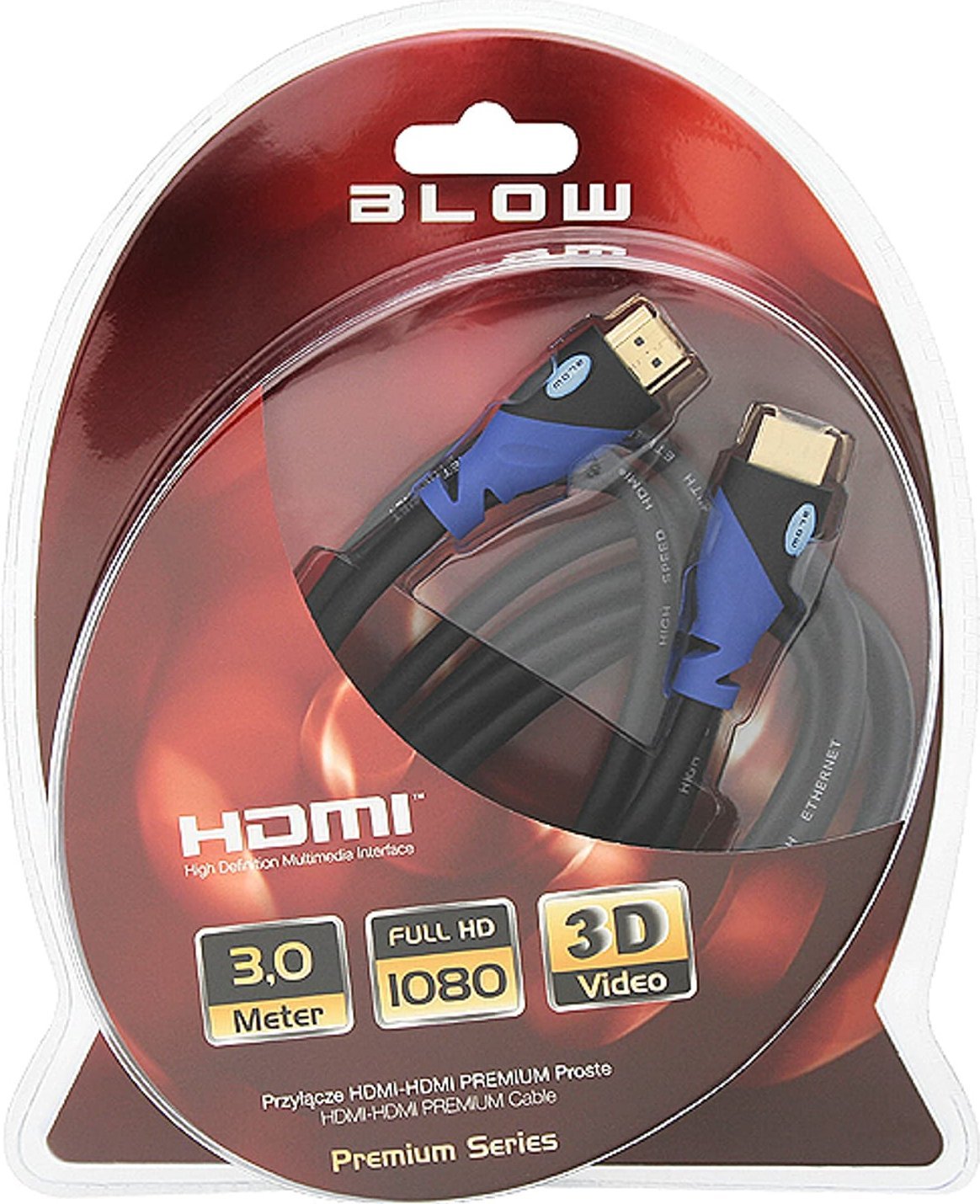 Kabllo zgjatëse HDMI-HDMI 92-683, 3m, 8K, e gërshetuar
