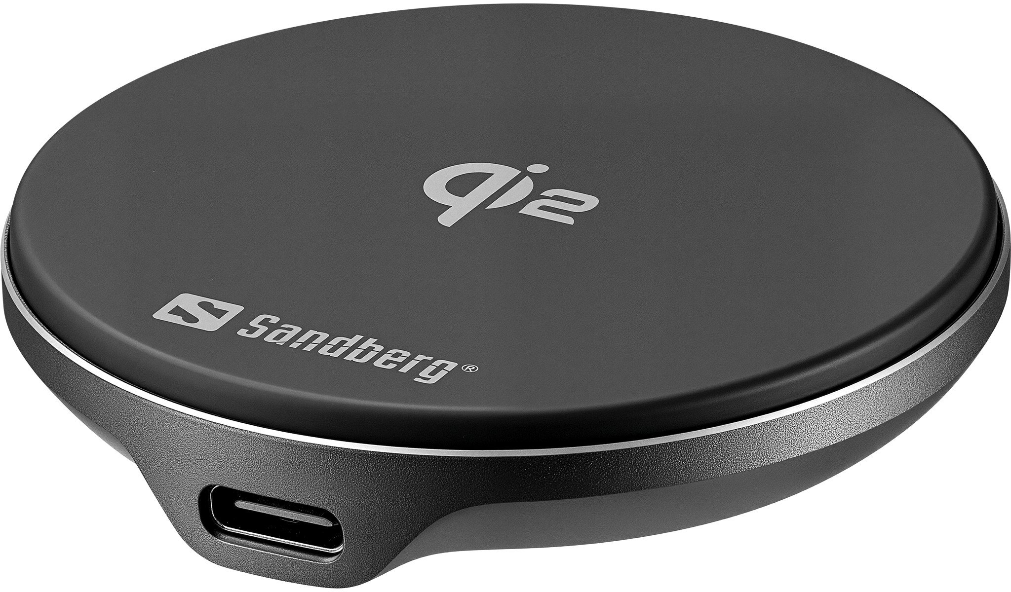 Karikues pa tela Sandberg Wireless Charger Magnet Qi2, 15W, magnetik, gri