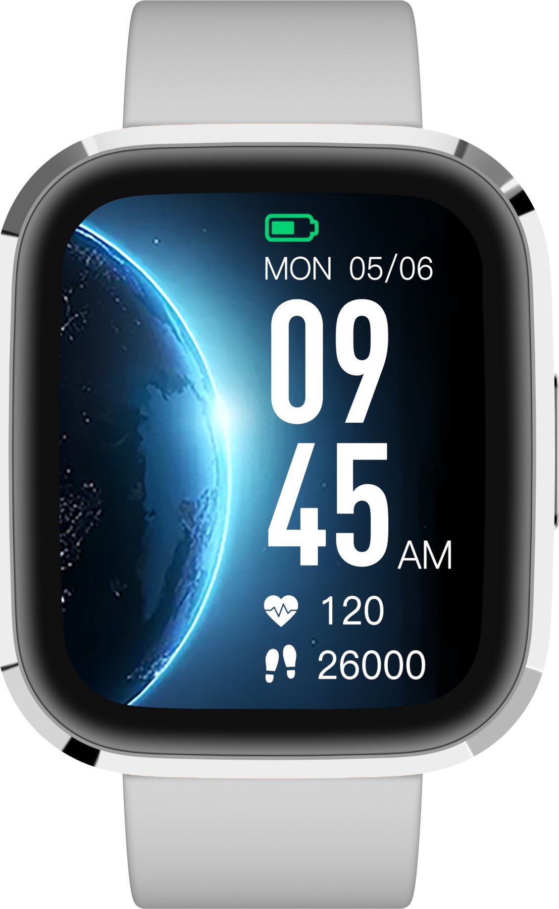 Ora inteligjente Garett GRC Style, ekran 1.72", IP68, argjendtë