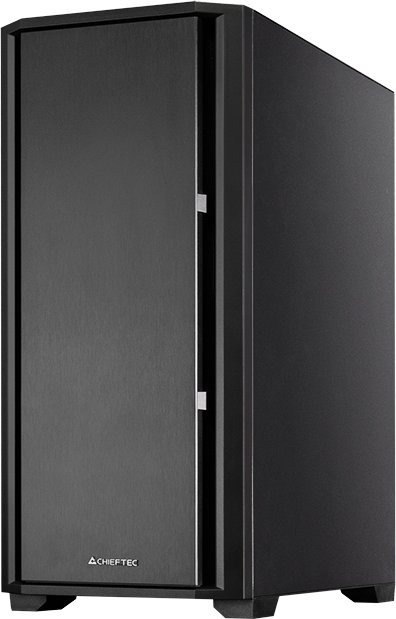 Kuti kompjuteri Chieftec Pro MIDI Series AS-02B-OP, format MIDI, e zezë