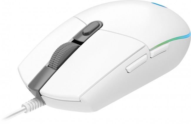 Maus Logitech G102 Lightsync, i bardhë