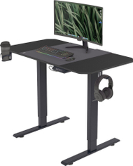 Tryezë elektrike ergonomike Jan Nowak Egon, 110 cm, lartësi e rregullueshme, e zezë