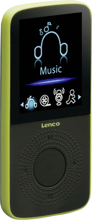 MP3 player Lenco PODO-153LM, 4GB, pedometër, jeshile e zezë