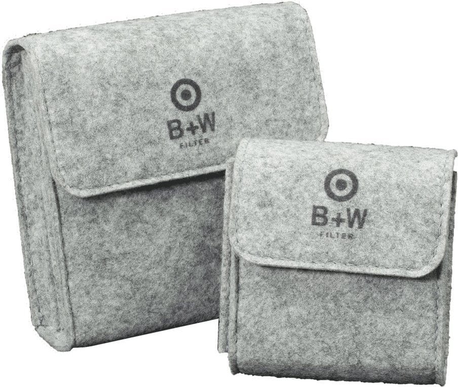 Etui filtra fotografikë B+W Filter Case Felt Large, 3x 55-82mm, gri