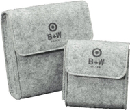 Etui filtra fotografikë B+W Filter Case Felt Large, 3x 55-82mm, gri