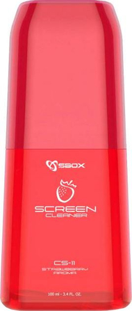 Set pastrimi sprej + leckë për ekrane SBOX 100ml, 15 x 15 cm, i kuq (CS-11R)
