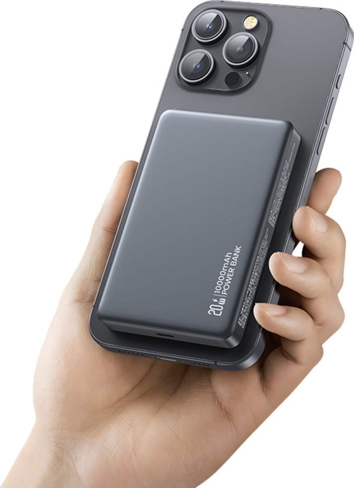 Power bank Usams CY Series CD242, 10000mAh, karikim wireless magnetik 20W, i zi