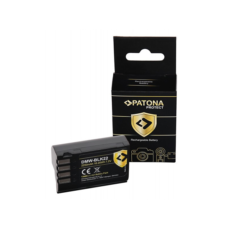 PATONA PROTECT Battery f. Panasonic DMW-BLK22