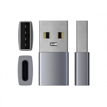 Përshtatës Satechi Aluminum USB-A - USB-C, i hirtë