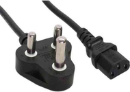 Kabllo energjie InLine Type D South Africa RPA 5A - IEC connector, 1.8m, e zezë