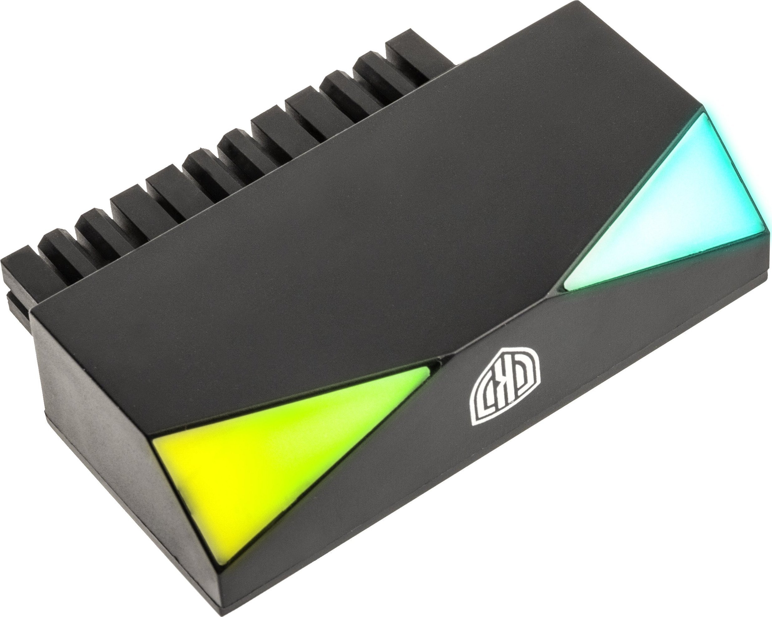 Përshtatës energjie Kolink Core Adept ARGB, 24 pin, kënd 90°, i zi